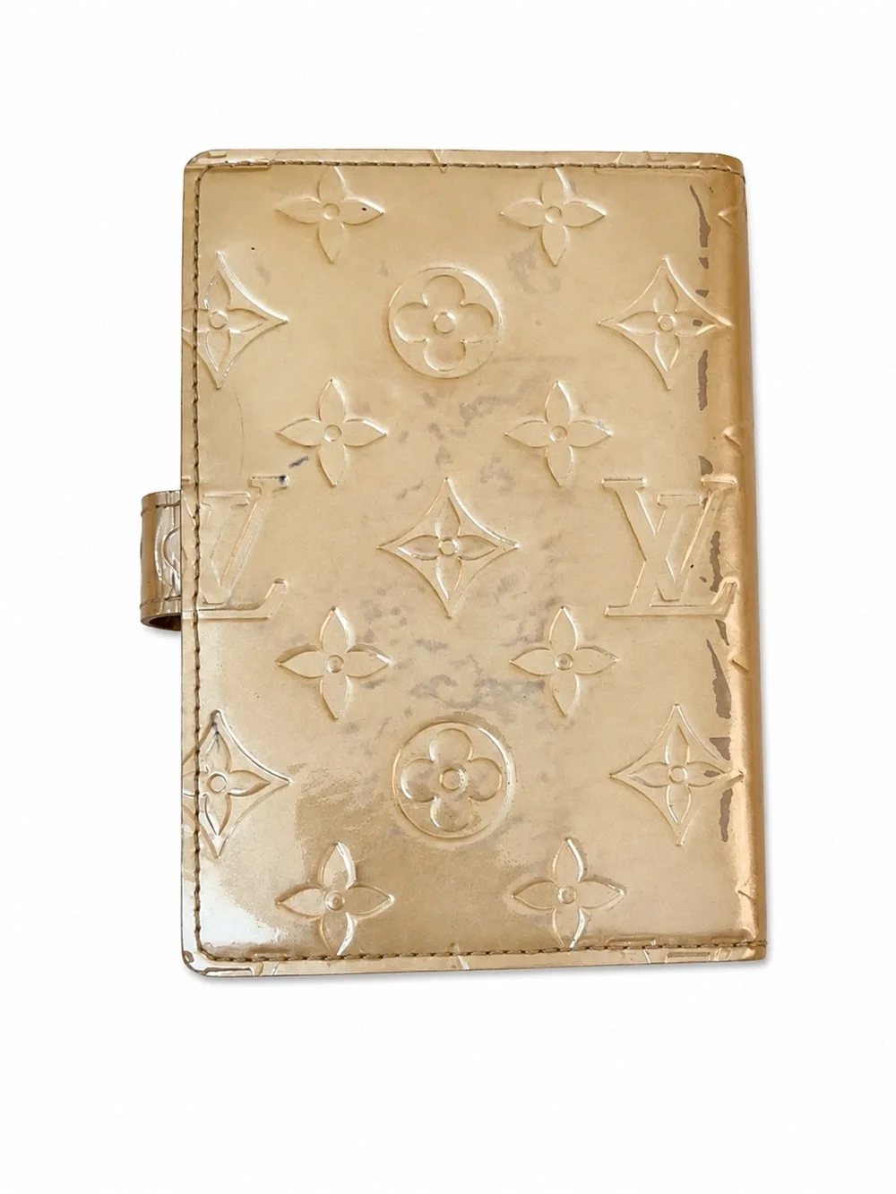 Authentic Louis Vuitton Vernis Agenda PM Cover Beige Nude Planner Cover